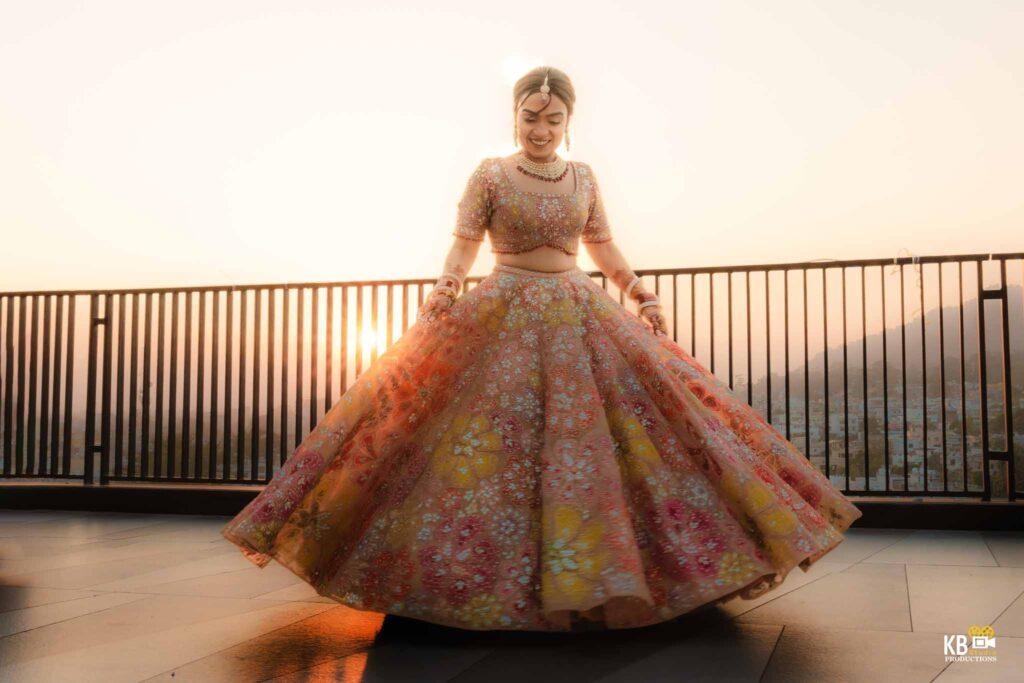 Indian wedding couple captured by KB Studio Productions in Delhi