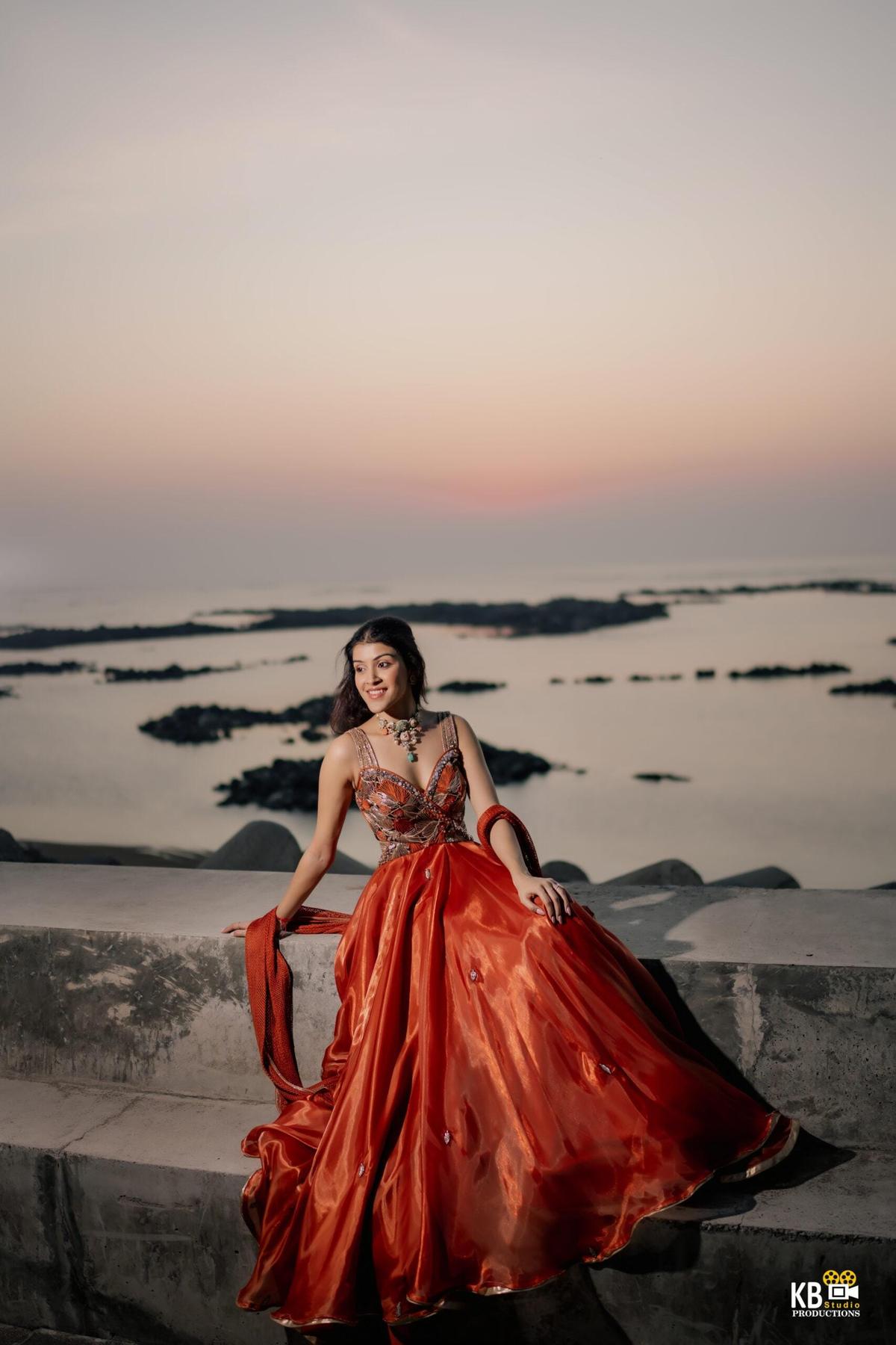 Bride smiling during candid bridal photoshoot in Mumbai by KB Studio Productions – expert wedding photographers in Mumbai