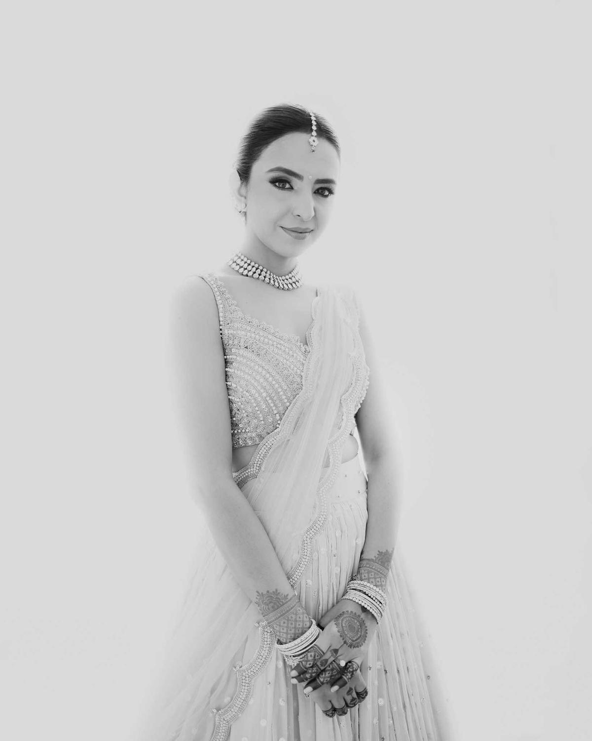 Bridal portrait captured by wedding photographers in Faridabad