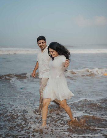 Goa Beach pre wedding couple photoshoot