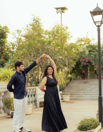 Elegant couple captured during a Bali pre wedding shoot package by KB Studio Productions, featuring cinematic photography and romantic tropical backdrops.