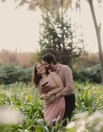 Wedding photographers in Indore capturing a couple’s pre-wedding photoshoot with cinematic style and elegance