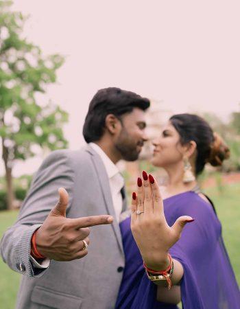 Elegant candid engagement photography in Mumbai India by KB Studio Productions