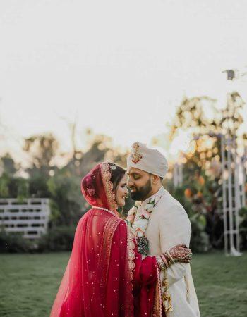 Couple captured in international destination wedding