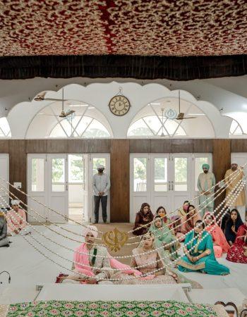 Punjabi wedding photography in Gurudwara Punjab – cinematic and candid wedding moments by KB Studio Productions