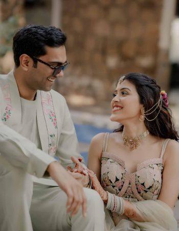 Luxury wedding photography in Indore – candid couple shoot with cinematic lighting and drone view